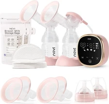 NCVI Electric Breast Pump 8782, Portable Hospital-Grade Double Pump with 4 Mo...