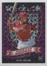 2021 Panini Chronicles Crusade Purple Velocity Prizm Alec Bohm #23 1n0g