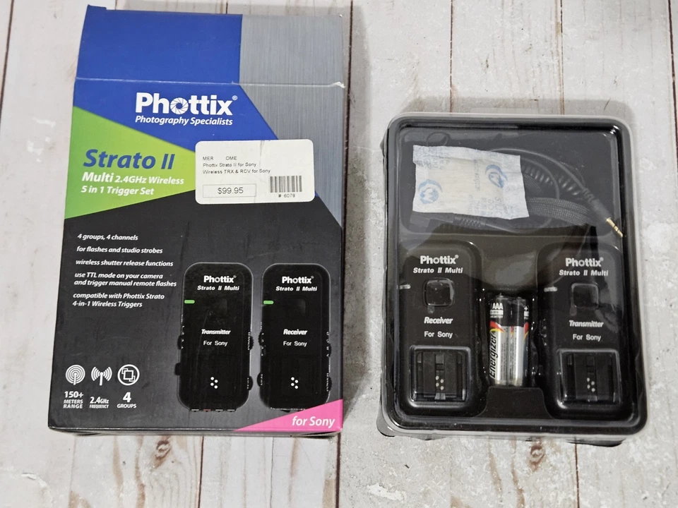 Phottix Strato II Multi 2.4GHz Wireless 5 in 1 Trigger Set of 2 For Sony - Image 2 of 4