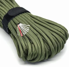 PSKOOK Survival Paracord Parachute Fire Cord Survival Ropes Red Tinder Cord PE F