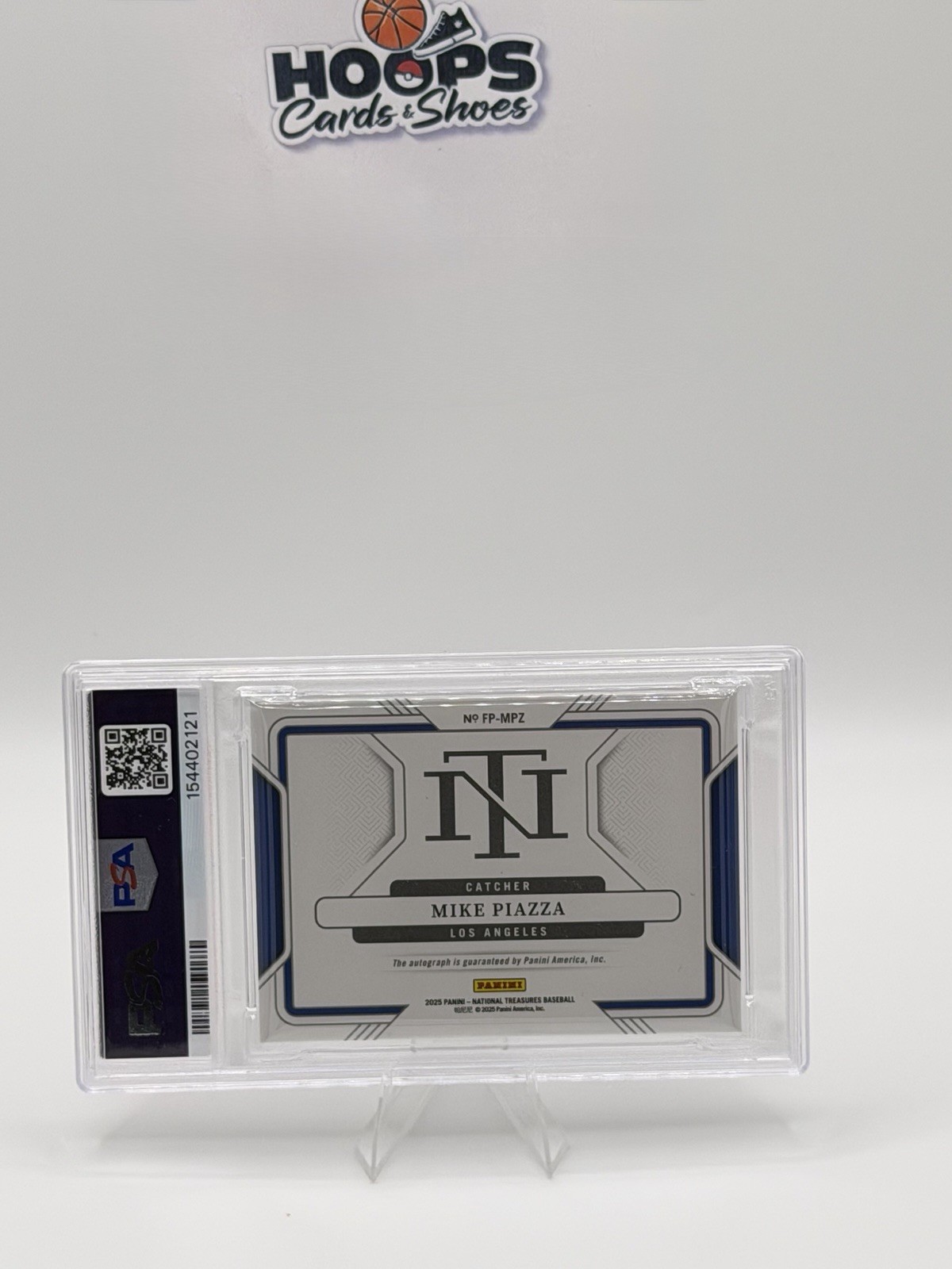 Mike Piazza 2025 Panini National Treasures Auto /25  FP-MPZ Field Photo PSA 10 view 6