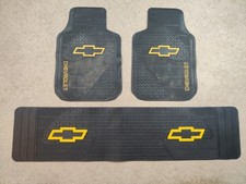 Used - 3pcs Chevy Truck Front Back Runner Rubber Floor Mats