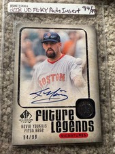 Kevin Youkilis 2008 UPPER DECK FUTURE LEGENDS SIGNATURESAUTO /99 BOTON RED SOX