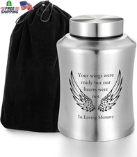 Urns for Ashes Decorative Urns for Adult Human Ashes Large Stainless Steel Crema