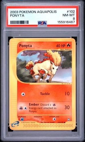 Ponyta graded PSA 8 for sale on eBay