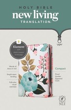 NLT Compact Zipper Bible, Filament Enabled Edition (Red Letter, Cloth, Floral...