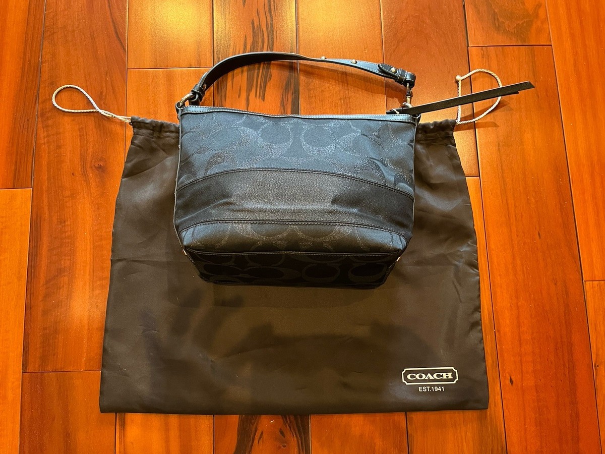 Coach Black Signature Canvas Bag - Never Used, Brand New With Gift