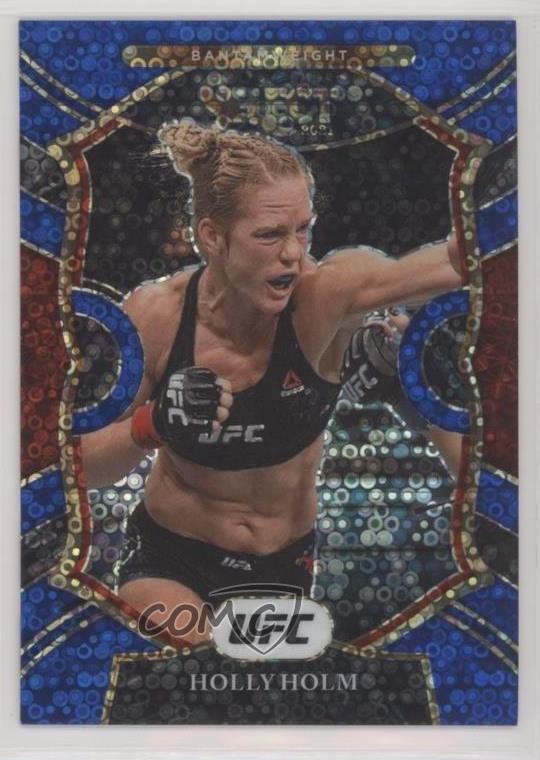 2021 Panini Select UFC Concourse Blue Disco Prizm 36/99 Holly Holm #54 jd9