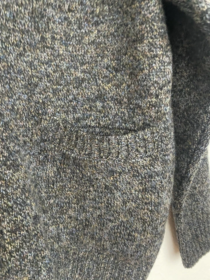 Vtg Pendleton Men's L Blue/Gray Multicolor Shetland Wool V-Neck Grandpa Cardigan - Image 3 of 4