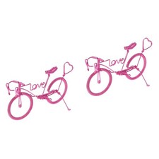 Set of 2 Mini Bike Toy Ornament Bookshelf Statue Beach Motorcycle Model