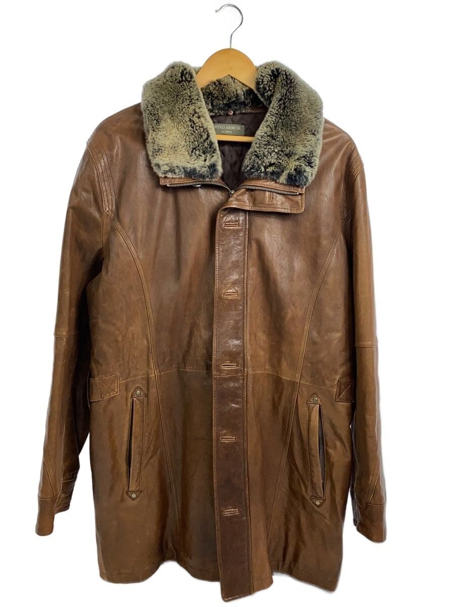 Wind  Leather Jacket Blouson/Ll/Sheep Leather/Brw 2712