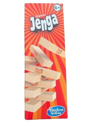 Classic Jenga Hasbro Gaming Stapelspiel Holzklötze Familienspiel ab 6