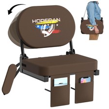HOPERAN Stadium Seats with Back Support 270 Foldable Rotating Padded Bleacher