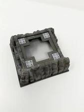 LEGO Base Plate Raised 16x16 Marbled Light Gray, Red, Black Pattern ( 53588pb01)