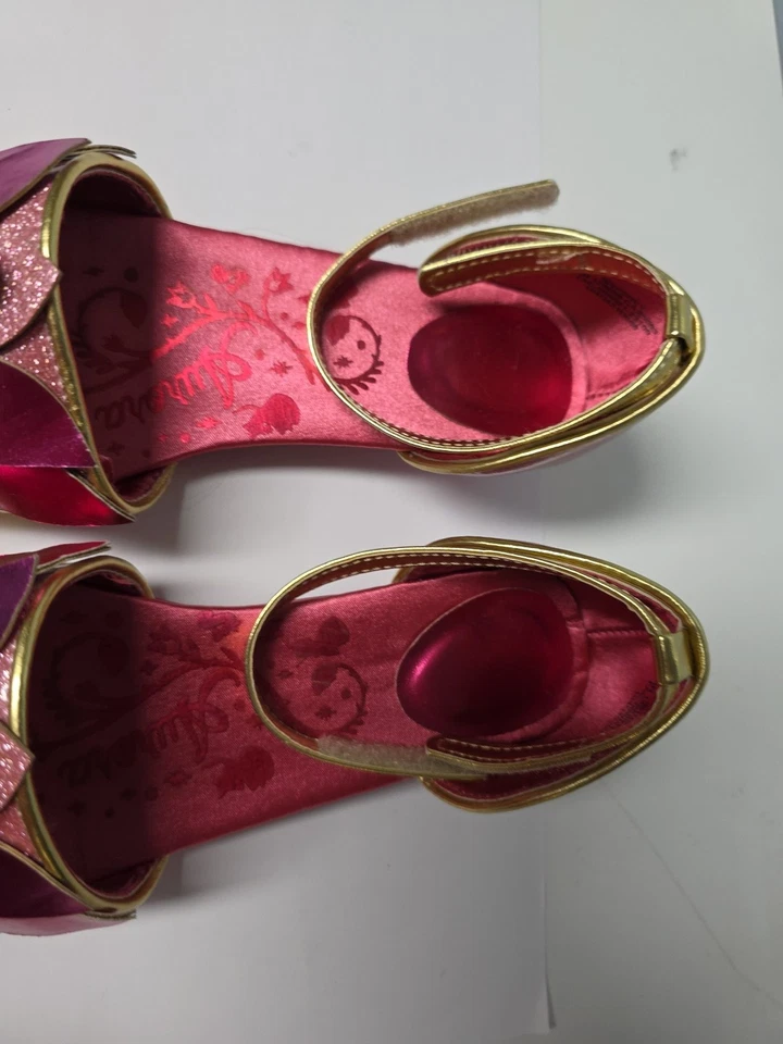 Disney Store Princesa Aurora Bella Durmiente Disfraz Zapatos Niño Talla 13/1 EE. UU. Foto 2 de 4