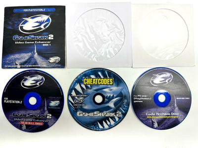 GameShark 2 PlayStation 1 / PS2 Code Archive Disc /Enhancer Cheat Code Bundle