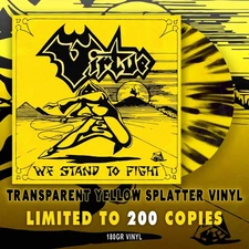 Virtue - We Stand To Fight 180-GM YELLOW BLACK SPLATTER COLOR Vinyl LP x/200