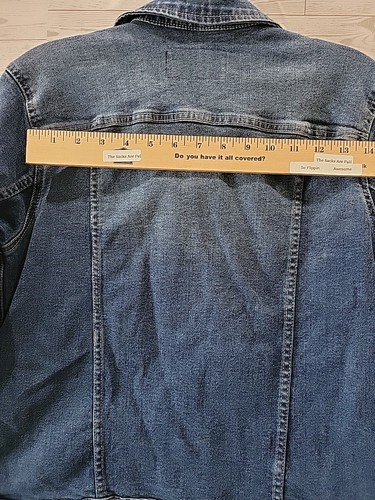 Calvin Klein Youth Denim Jean Jacket Large 14/16 Button Blue Western Trucker VTG - Picture 13 of 13