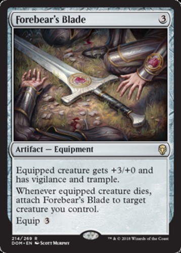 Forebear's Blade - Dominaria #214/269 MTG Magic The Gathering - Picture 1 of 1