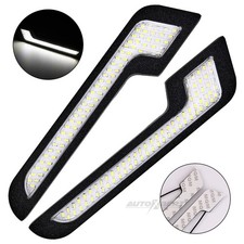 2x Universal 12v 72 Led White Daytime Running Light Drl Driving Fog Bumper Lamp