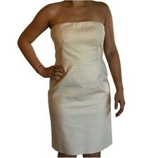 MICHAEL Michael Kors cream strapless dress