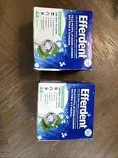 Efferdent Tablets Plus Mint  Denture Cleanser 44 Each total 88 Tablets - 2 Pack