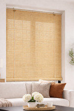 Bambusrollo 120x220 cm Natur Fensterrollo Bambus Rollo Sichtschutz