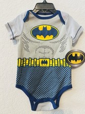 DC Comics Baby Boys' Batman Costume Creeper Bodysuit 6-9 Months New With Tags