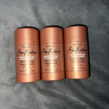 3 x SHEA MOISTURE Coconut  Hibiscus Invisible Stick Deodorant 2.6oz
