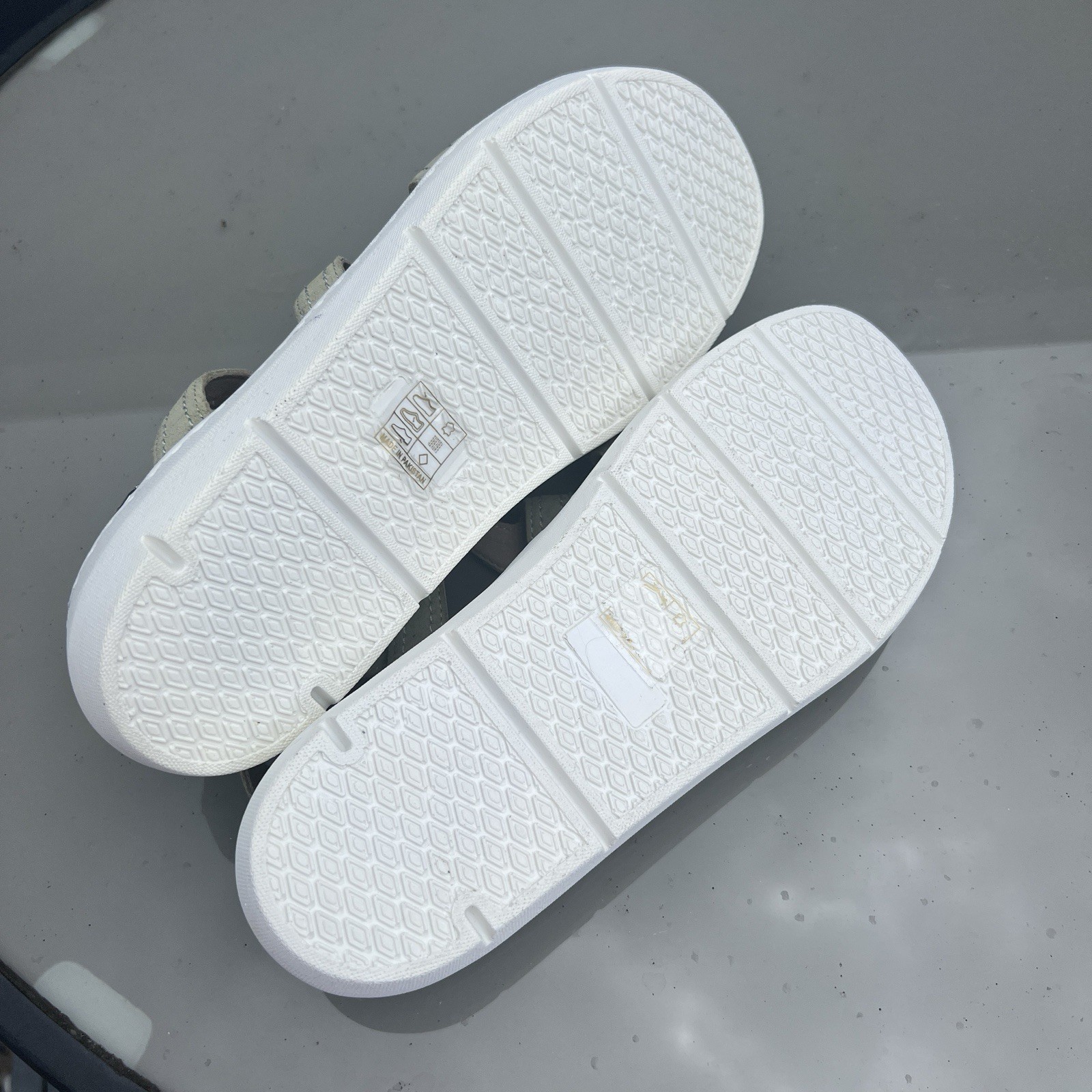 SAOLA Sandali donna Debenhams buoni per la suola scamosciati verde salvia ragazza taglia EU39 UK6