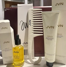 JVN: 5 fl oz Air Dry Cream Deluxe, Mini Air Dry Cream & Wide Tooth Comb Tro-NEW