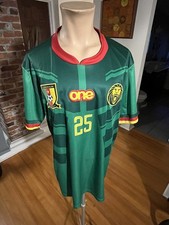 Nouhou Tolo Cameroun Fecafoot Soccer Futbol Jersey Sz Womens M signed by someone