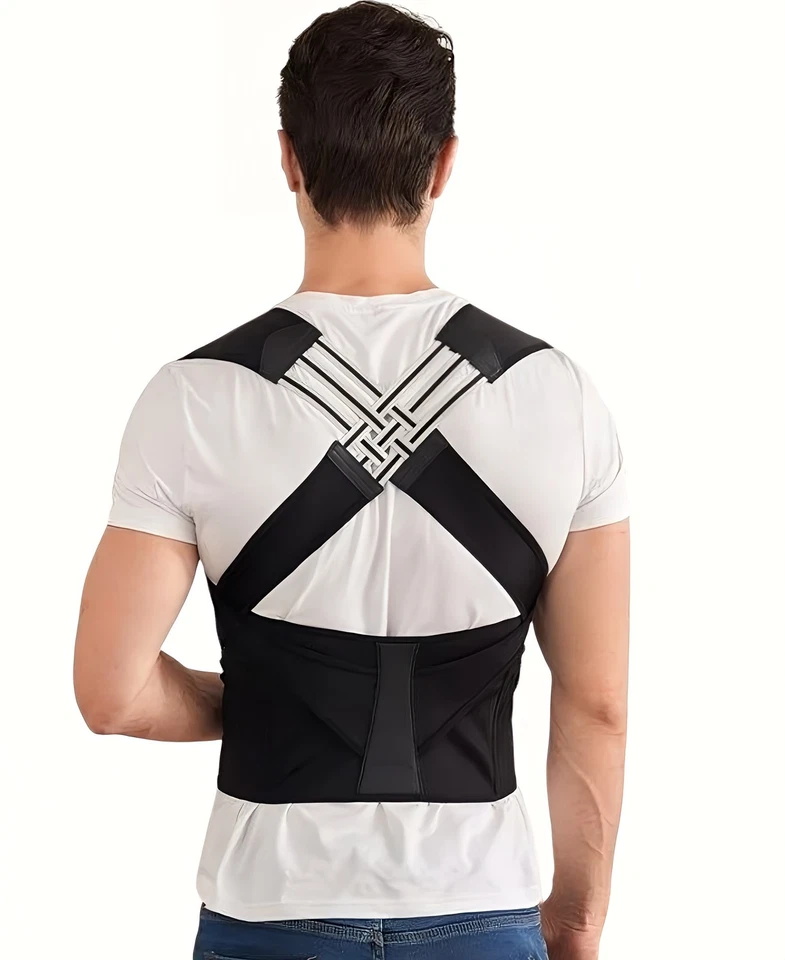 Back Support Belt Posture Corrector Unisex Back Brace for Upright Posture - Image 3 of 4