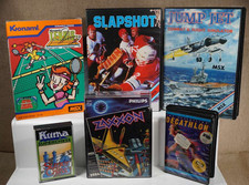Lotto 6 giochi per computer vintage Philips MSX / 8010 Home Computer