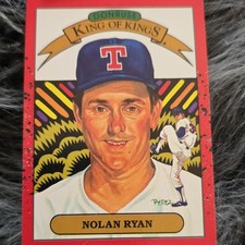 Donruss Nolan Ryan King of Kings Insert #665 Texas Rangers 1989 Baseball Card