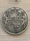 1944 Canada 50 Cents Silver Half Dollar - George VI 80% Silver- 50 Cents
