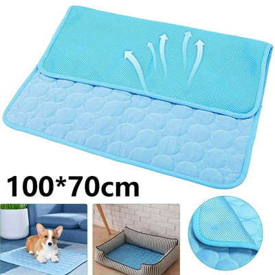 Dog Pad Mat Pet Cat Blanket Dog Mat Cooling Summer for Sofa Bed Floor Keep Cool