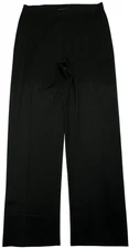 Ming Wang Pants Womens (L) Black Pull On High Rise Straight Leg Stretch Workwear