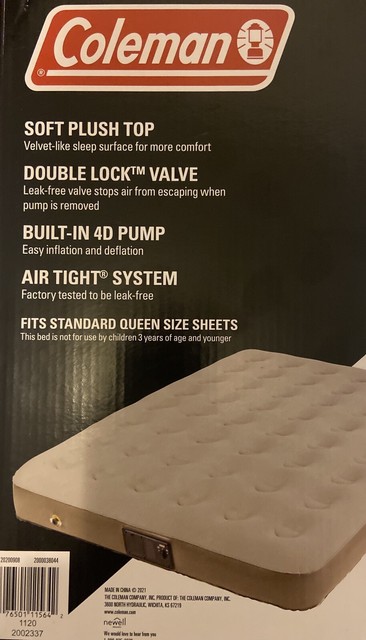 coleman quickbed elite queen