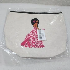 Breast Cancer Afro Black Woman Cool African American, Cosmetic Makeup Gift Bag