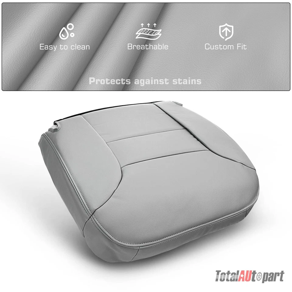 Capa inferior do assento para Chevrolet C2500 Suburban C3500 1995-1999 Tahoe dianteira esquerda - Imagem 3 de 4