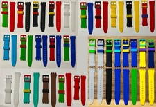 AWESOME NEW REPLACEMENT CUSTOM SILICONE 17MM BANDS FOR VINTAGE SWATCH WATCHES