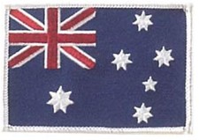 Australian Flag Patch Embroidered Sew On Iron Glue Stitch Aussie Australia Flag