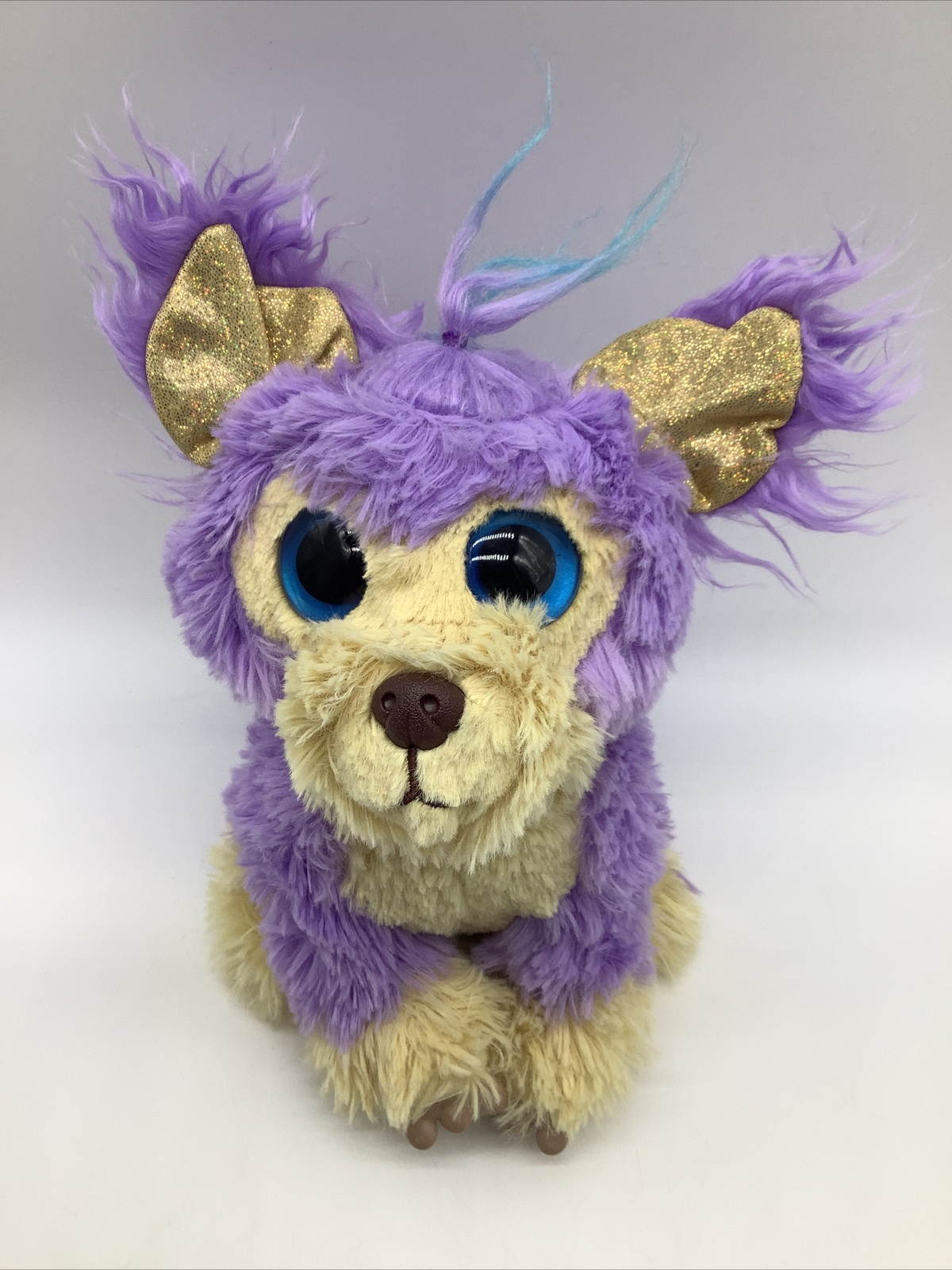 Scruff a Luvs Violet Cutie Cuts Plush 8” Purple Blue Eyes Clear & Clean