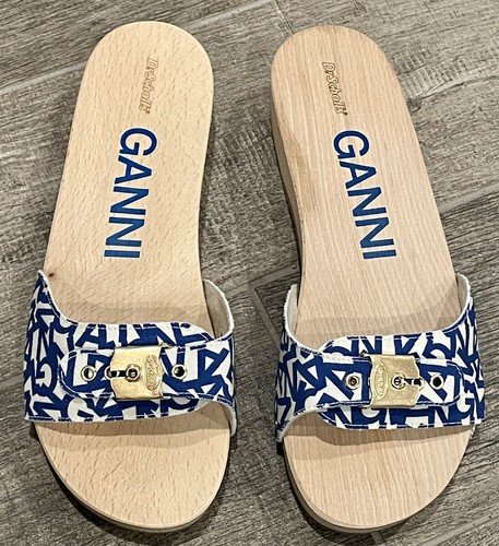 GANNI x DR. Scholl’s Sandals In Egret Monogram Size US 10/Eur 41 - Picture 3 of 8