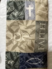 Eagles Wings Tie. Faith, Hope, Love, Peace printed on Tie. Earth tones.