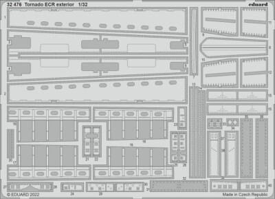 Eduard Accessories 32476 - 1:32 Tornado ECR exterior for ITALERI - Neu