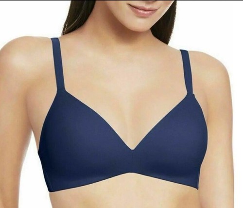 Wacoal 852189 How Perfect Wire Free T-Shirt Bra Navy NWT Size 36B - Picture 3 of 7