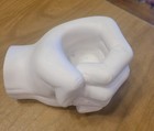 Vintage White Ceramic Hand Shaped Fist BUMP Candle/Pencil/Pen Holder — photo 8