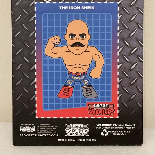 Figura Iron Sheik Micro Brawler Pro Wrestling Crate Shiek WWF NWA WCW WWE AEW - Imagen 5 de 6